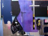 Rayk Goetze: Stätte, 2020, oil an acrylic on canvas, 400 x 300 cm /2 parts


